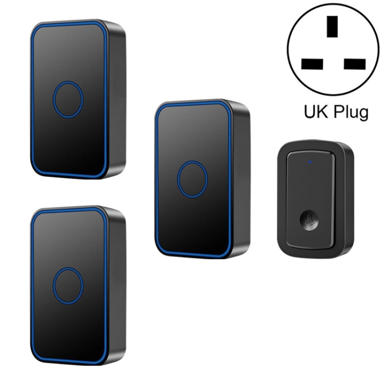 CACAZI A19 One Button Three Receivers Wireless Music Doorbell without Battery CACAZI A19 One Button Three Receivers Wireless Music Doorbell without Battery
